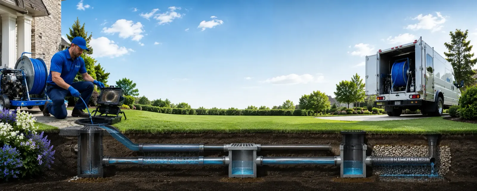 Outdoor drain cleaning information for Tilleda, WI